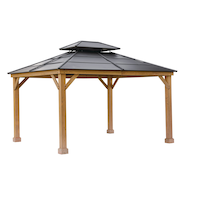 CANVAS Collingwood Outdoor/Patio Hard-Top Gazebo, 10-ft x 12-ft Front_Three_Fourths_Angled_Right