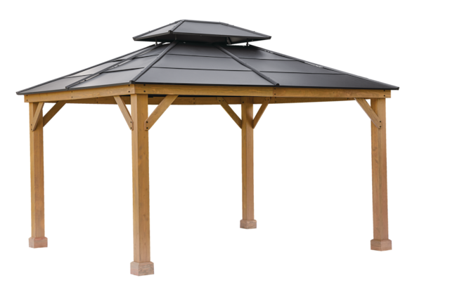 CANVAS Collingwood Outdoor/Patio Hard-Top Gazebo, 10-ft x 12-ft ...