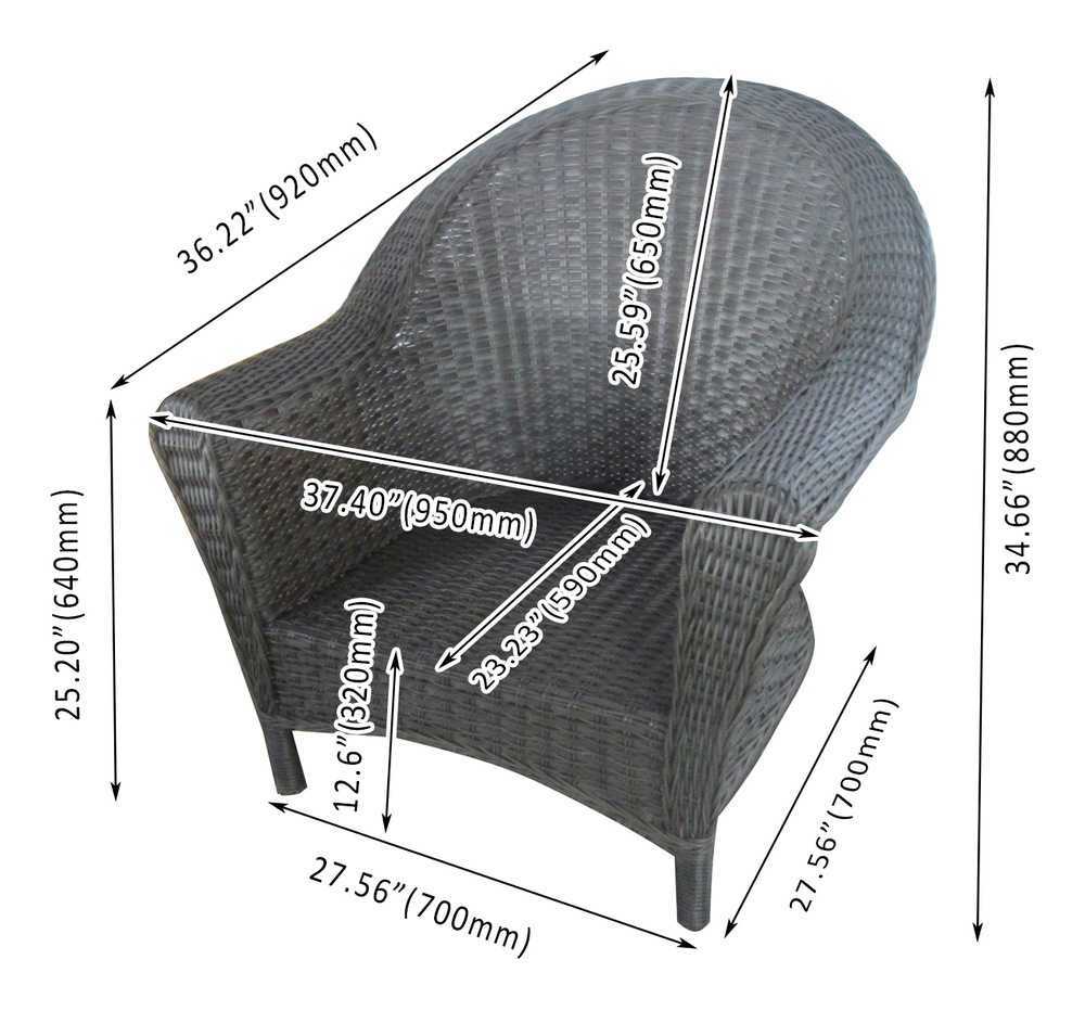 CANVAS Summerhill Outdoor Patio Conversation Dining Set w/UVResistant