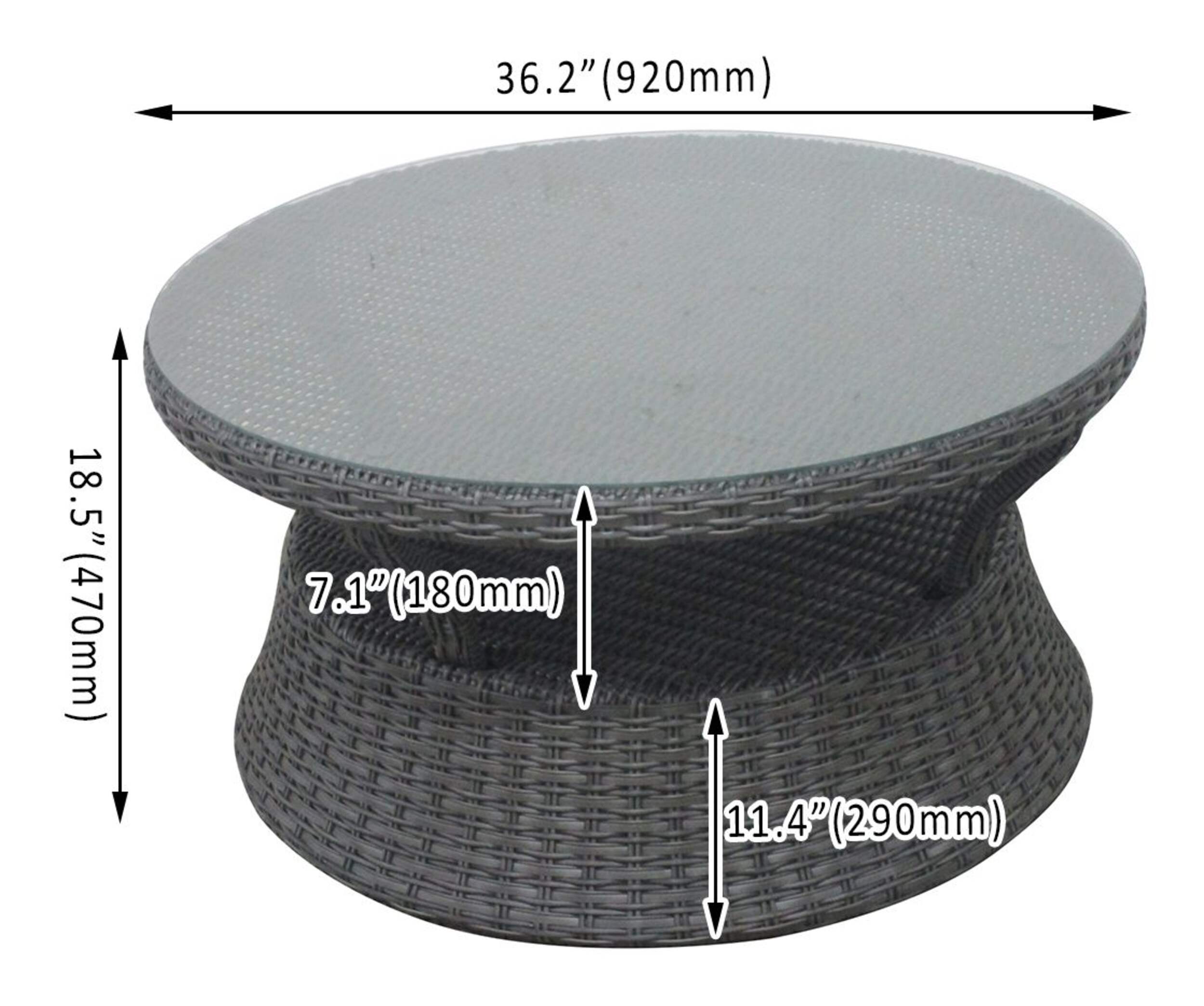 CANVAS Summerhill Outdoor Patio Conversation Dining Set w/UVResistant