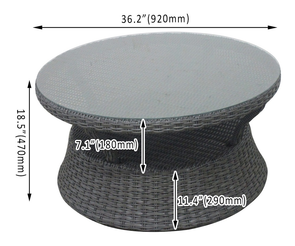 CANVAS Summerhill Outdoor Patio Conversation Dining Set w/UVResistant