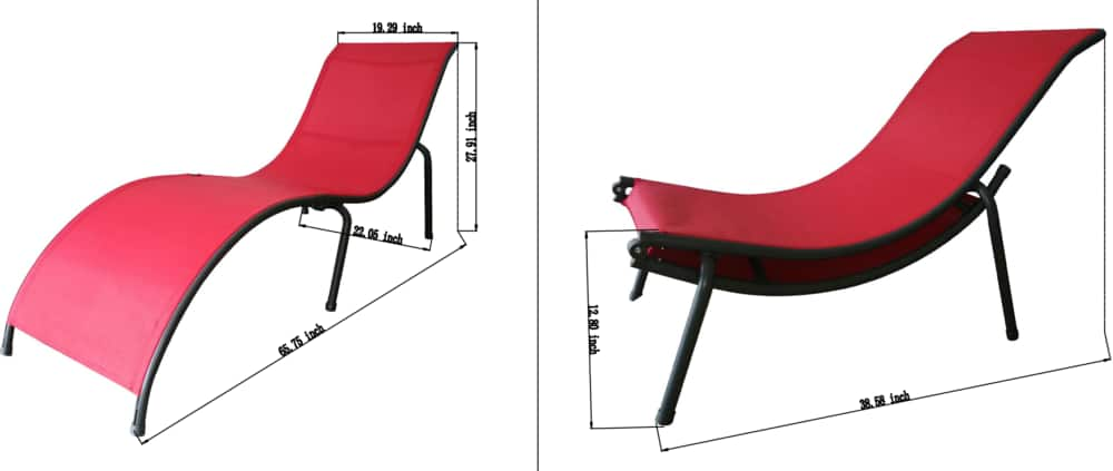 for living sling folding lounge chair