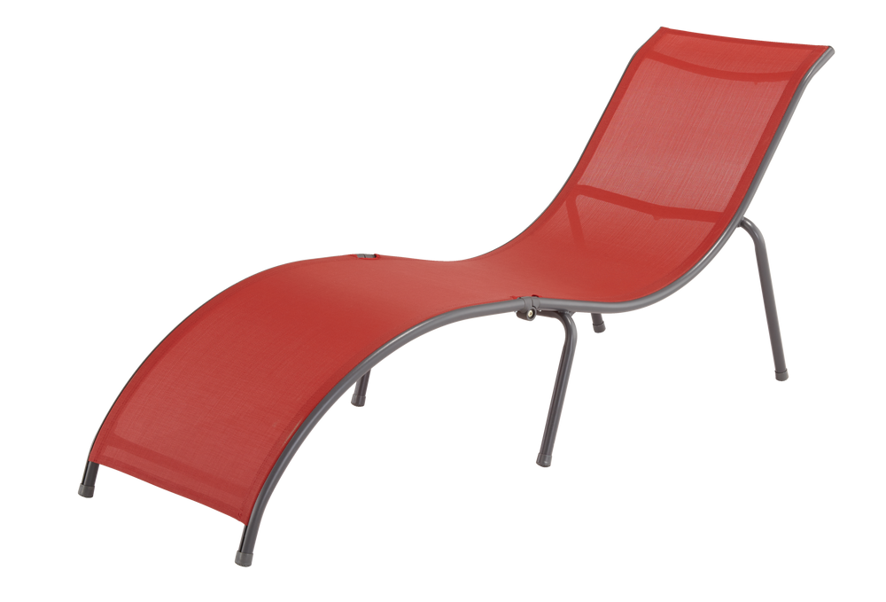 For Living Chaise longue pliante, rouge Canadian Tire