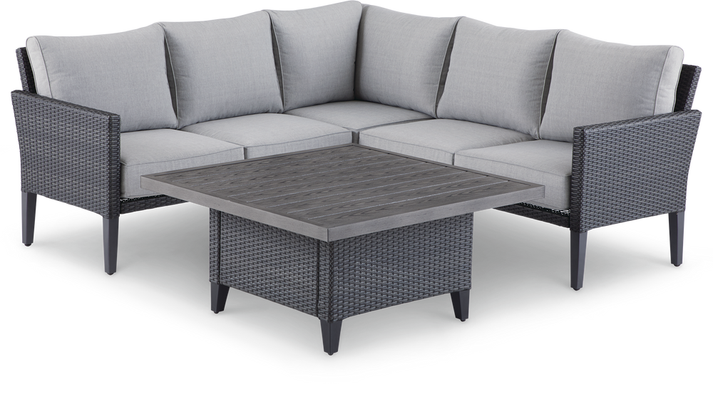 CANVAS Renfrew Square Outdoor Patio Conversation Dining Set w/UV