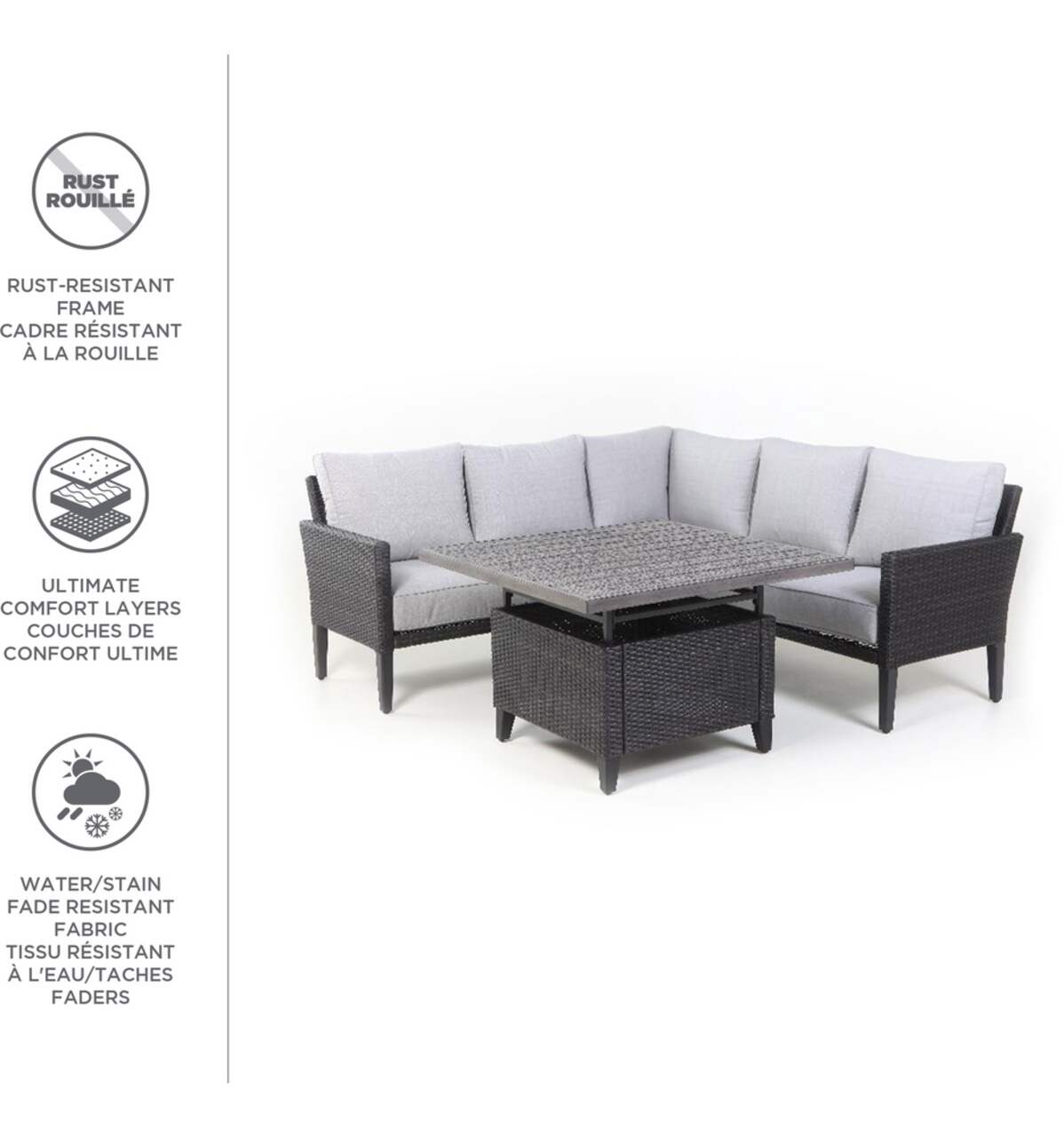 Canvas renfrew chair best sale & ottoman set