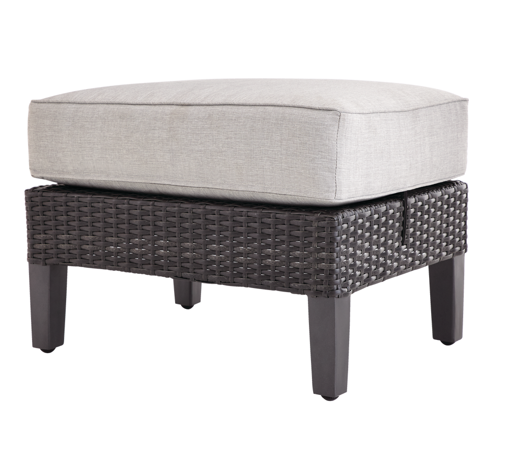 CANVAS Renfrew Outdoor Patio Sectional Chair & Ottoman Set w/UV