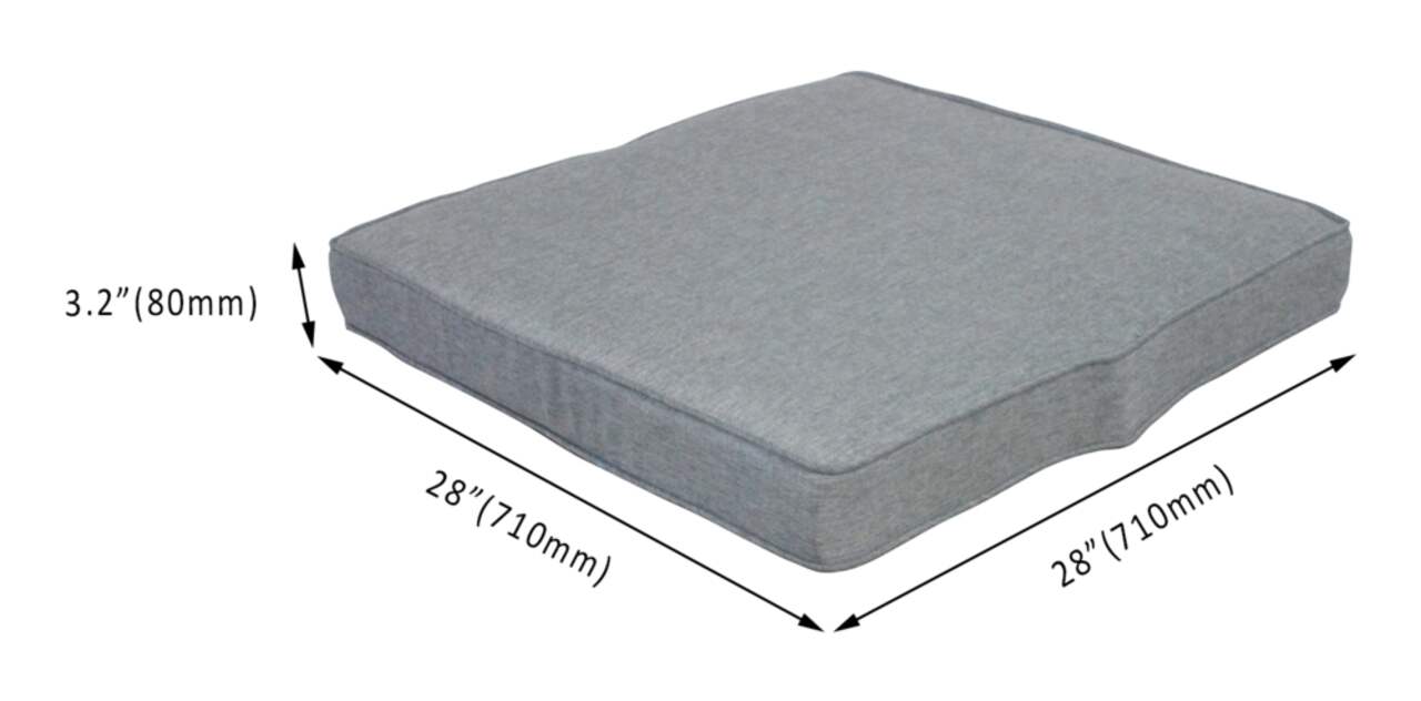 CANVAS Bala Square Outdoor Patio Sectional Set w UV Resistant Cushions 6 pc