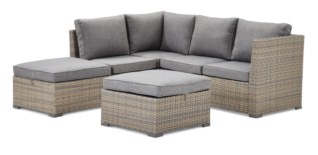 CANVAS Bala Square Outdoor Patio Sectional Set w UV Resistant Cushions 6 pc Canadian Tire