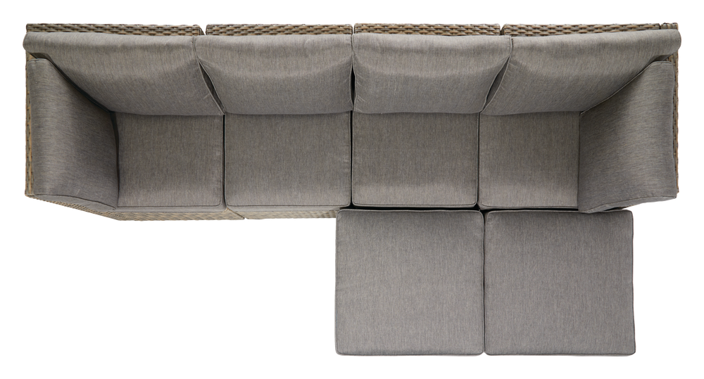CANVAS Bala Square Outdoor Patio Sectional Set w/UVResistant Cushions