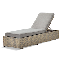 CANVAS Bala - Chaise longue de jardin inclinable avec coussins résistant aux UV Front_Three_Fourths_Angled_Left