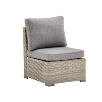 CANVAS Bala All-Weather Wicker Outdoor/Patio Middle Chair, Grey Front_Three_Fourths_Angled_Right