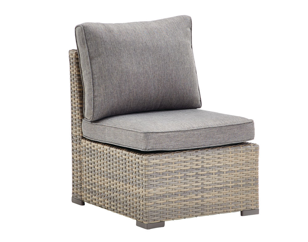 Canvas Bala All Weather Wicker Outdoor Patio Middle Chair Grey Canadian Tire Canvas Bala All Weather Wicker Outdoor, Armless Wicker Chairs