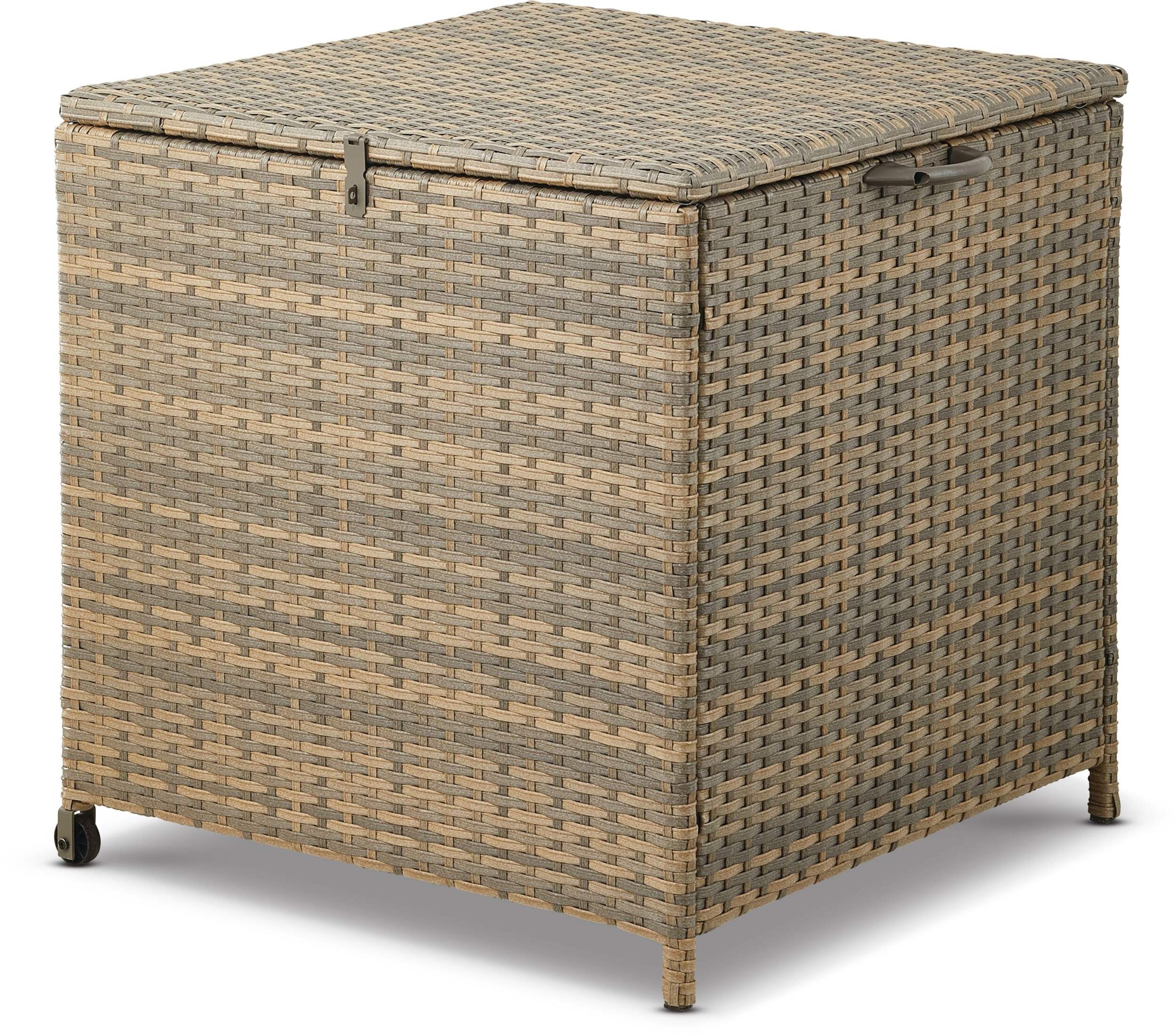 CANVAS Bala - Coffre de rangement de jardin en osier pour coussins, 32 x 29 x 29 po Front_Angled_Right