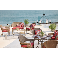 CANVAS Blooms Lumbar Patio Cushion, 20-in Composite_or_Mixed