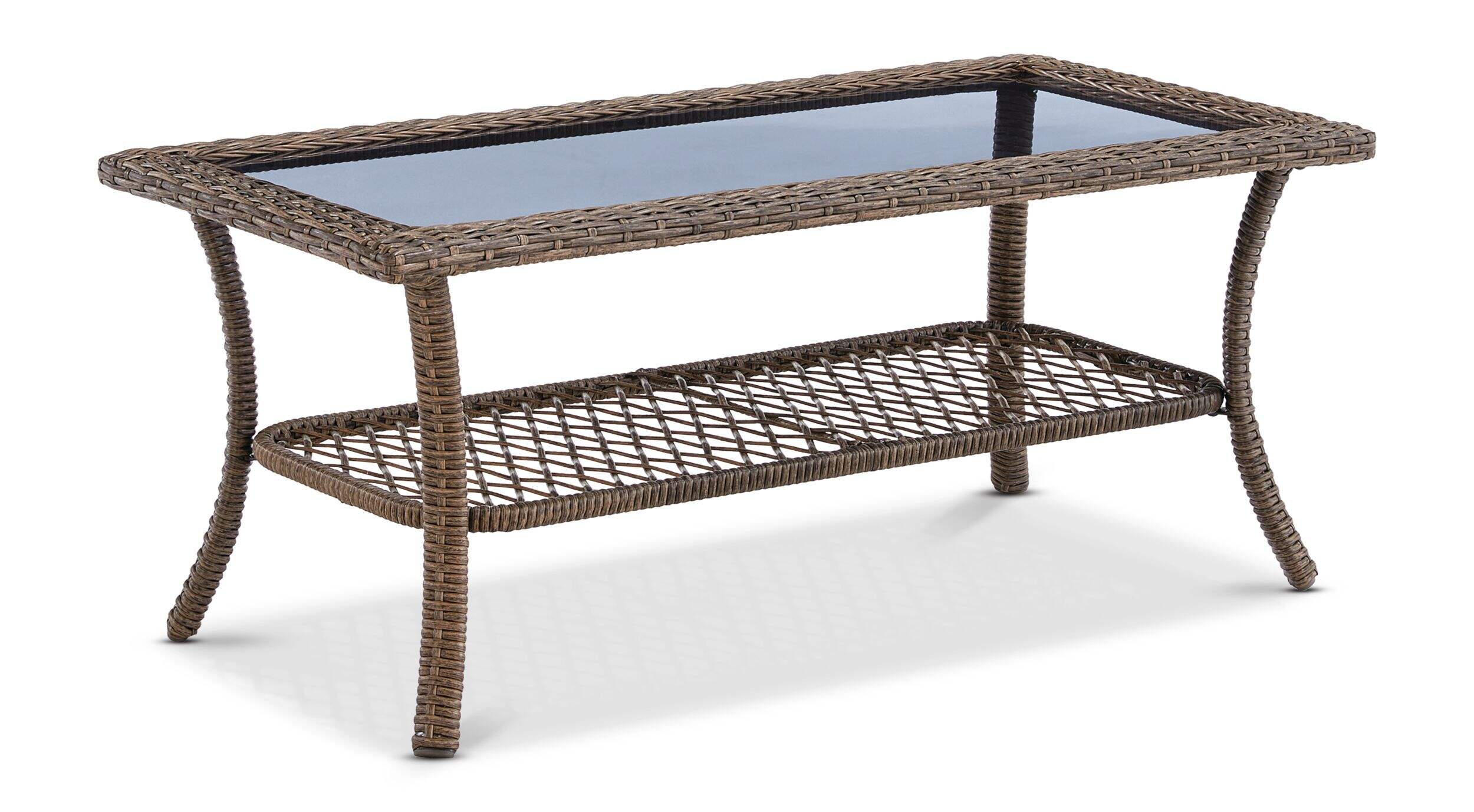 CANVAS Canterbury - Table basse de jardin en osier à plateau en verre, 40 x 20 x 19 po Front_Three_Fourths_Angled_Right