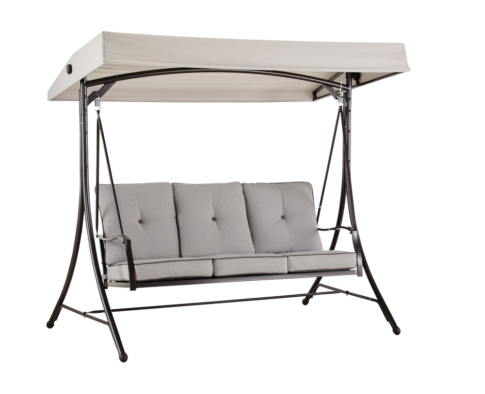 For Living Bluebay Outdoor/Patio 3Seater Swing w/ Canopy & Cushions