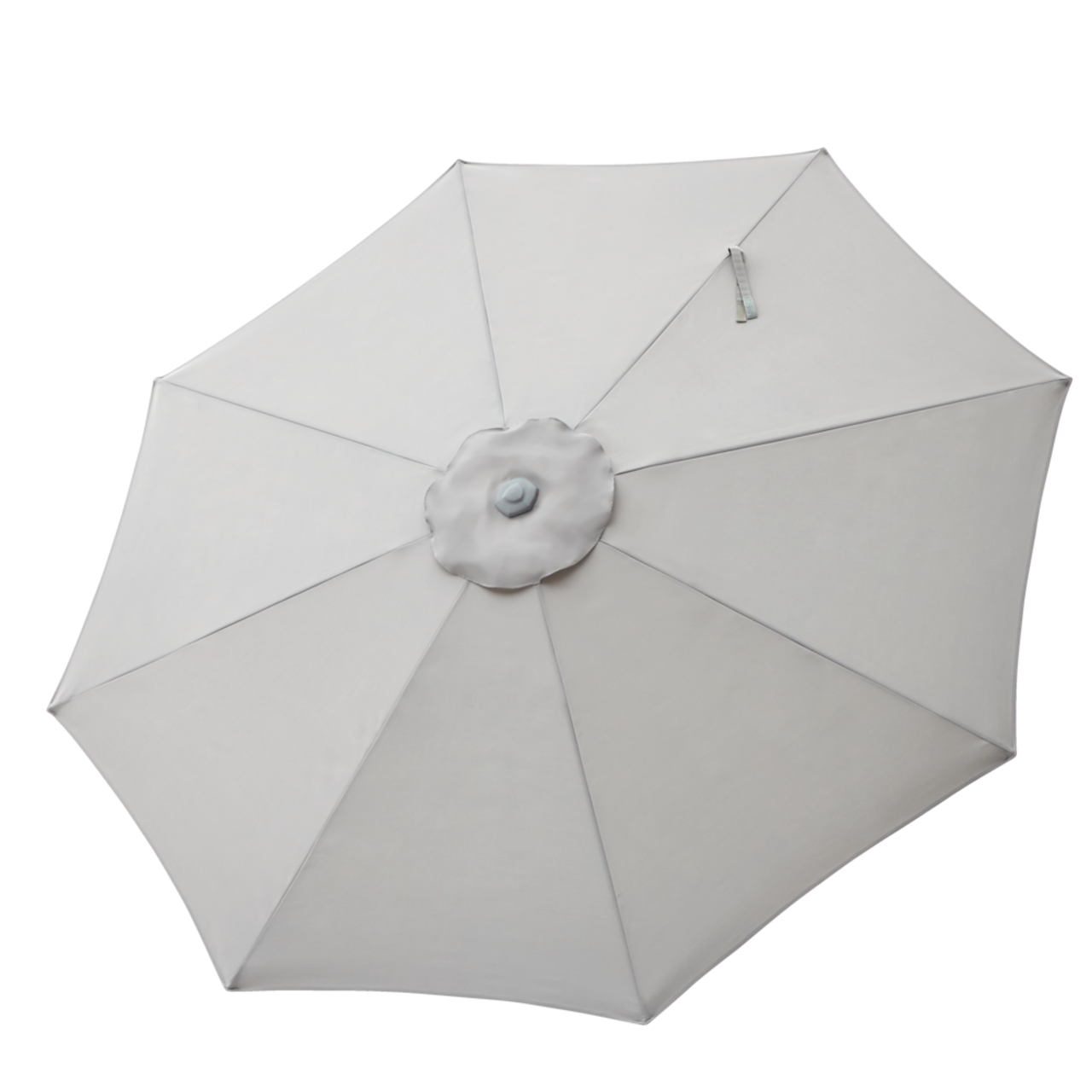 CANVAS Milan Outdoor Patio Umbrella w Crank Handle Grey 9 ft