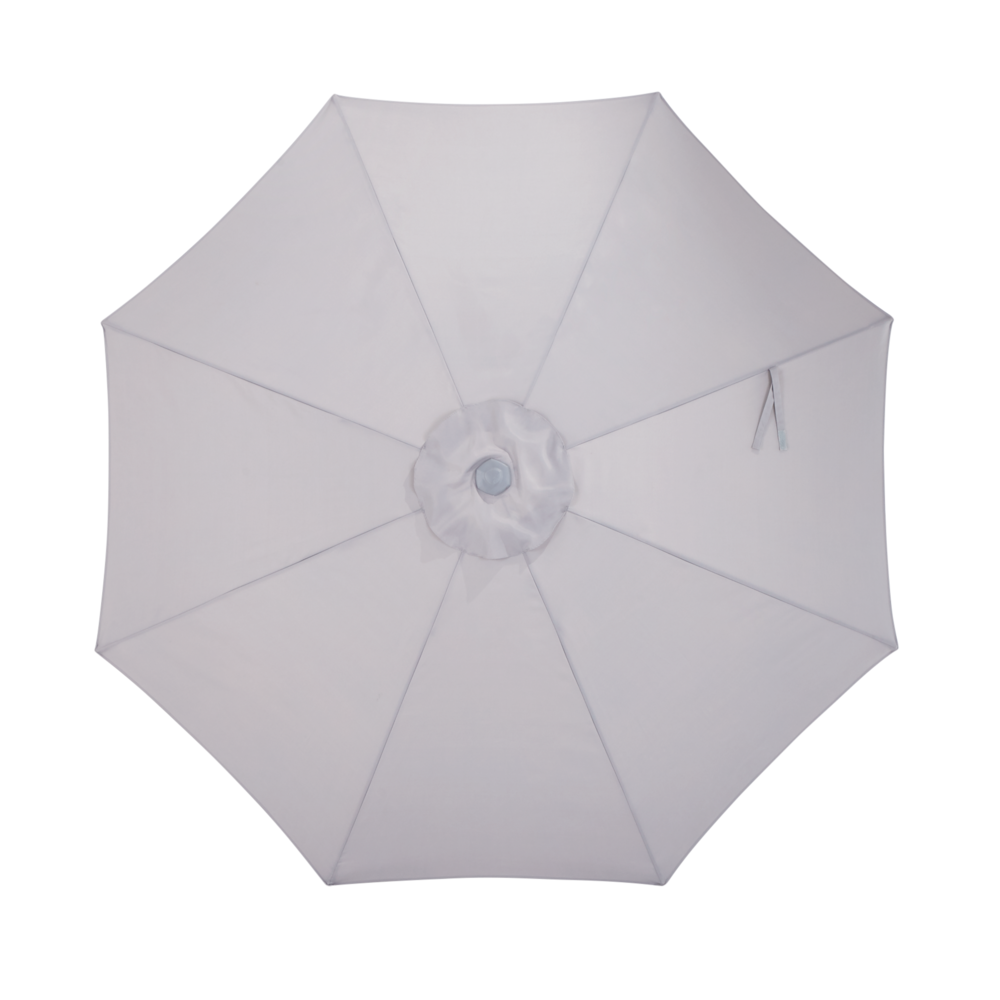 CANVAS Milan Outdoor/Patio Umbrella w/ Crank Handle, Grey, 9ft