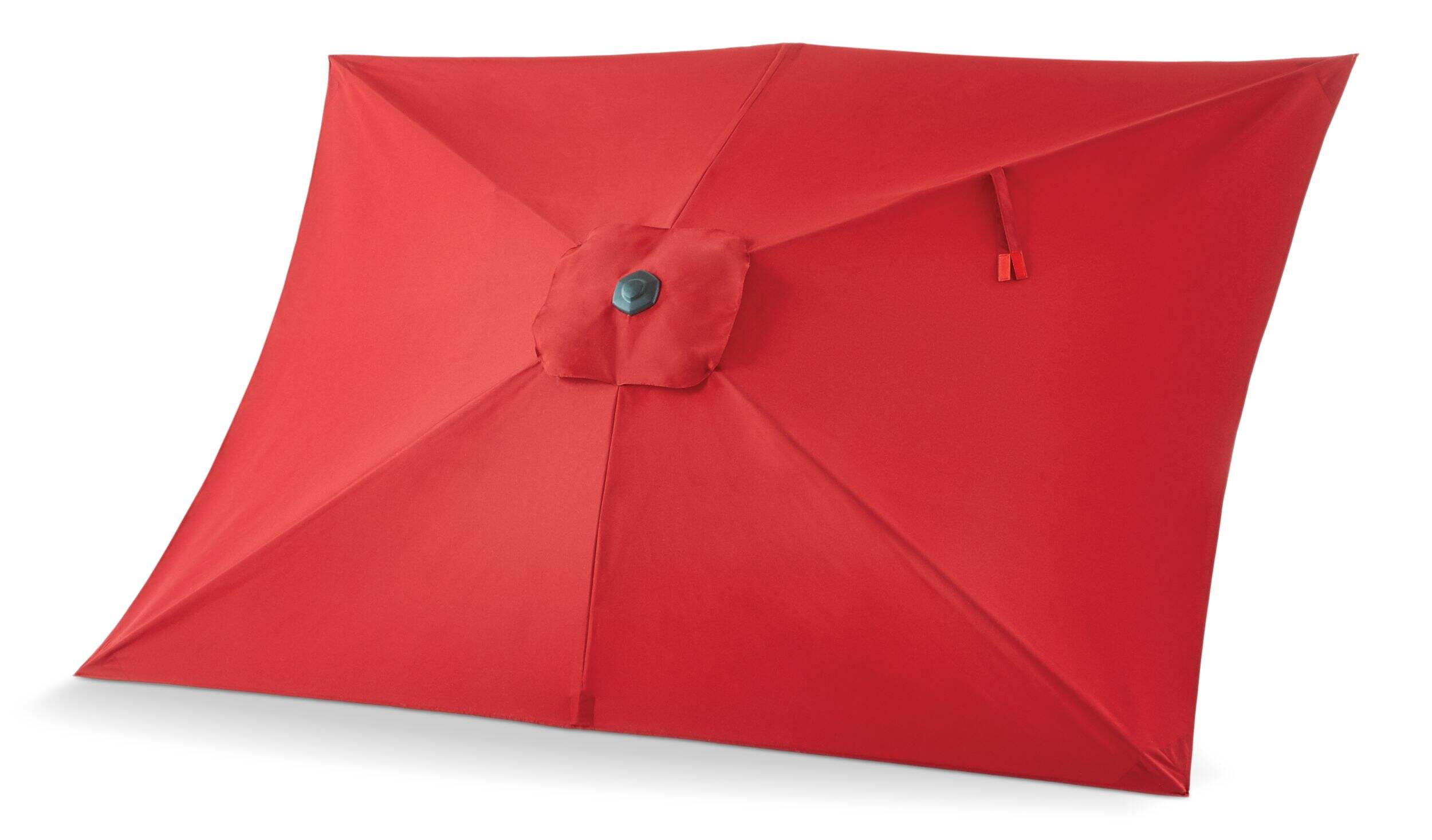 CANVAS Rectangular Fabric Outdoor/Patio Umbrella w/ Crank Handle, Red, 6ft x 9ft Canadian Tire