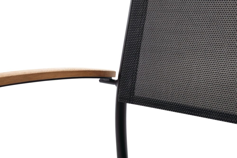 CANVAS Tremblant Aluminium & Wood Outdoor/Patio/Balcony Bistro Chair