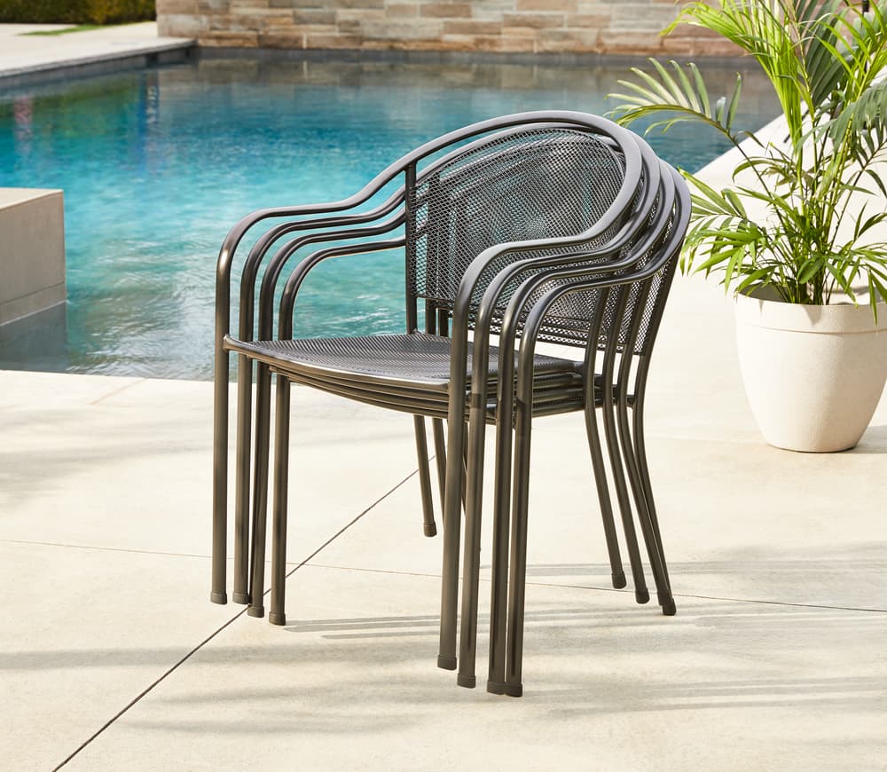 nautica outdoor stacking chairs