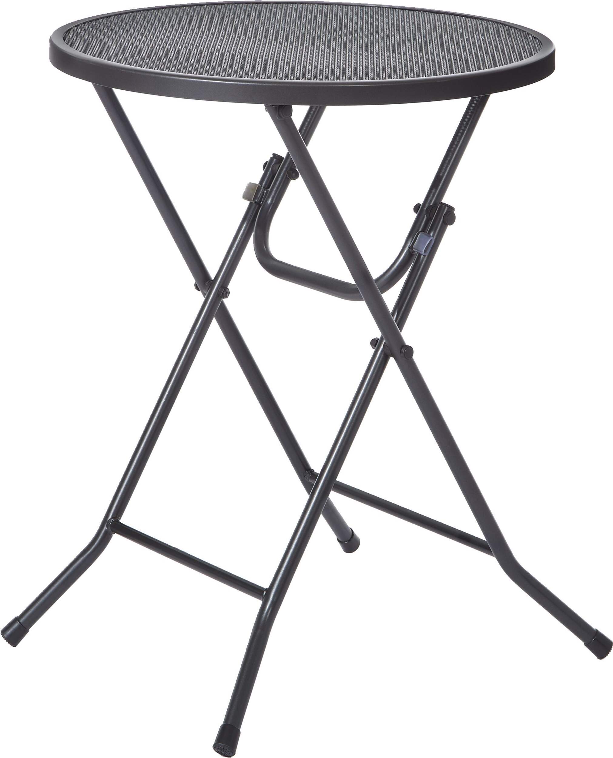 CANVAS High Park - Table bistro pliante ronde en acier pour le jardin, 24 x 28 po Front_Angled_Left
