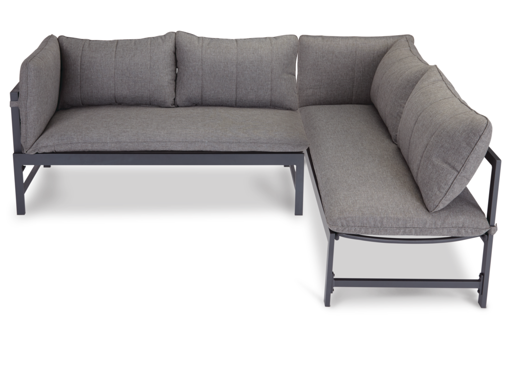 CANVAS Rennie 2-in-1 Small Space Sofa/Chaise Lounge w/ UV & Water Resistant  Cushion, Grey | Canadian Tire