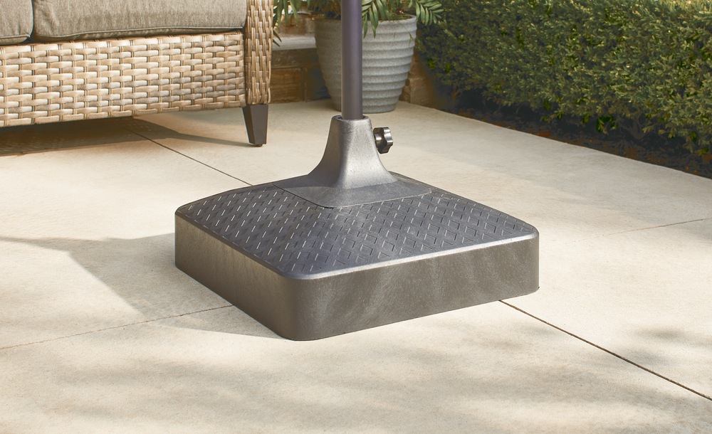 Canvas Borden Recycled Plastic Patio Umbrella Base Stand Black 60 Lb Canadian Tire Canvas Borden Recycled Plastic Patio, What Size Umbrella For 70 Inch Tablet Case