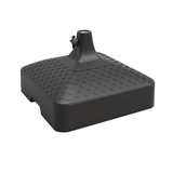 CANVAS Borden Recycled Plastic Patio Umbrella Base/Umbrella Stand, Black, 60-lb Front_Angled_Right