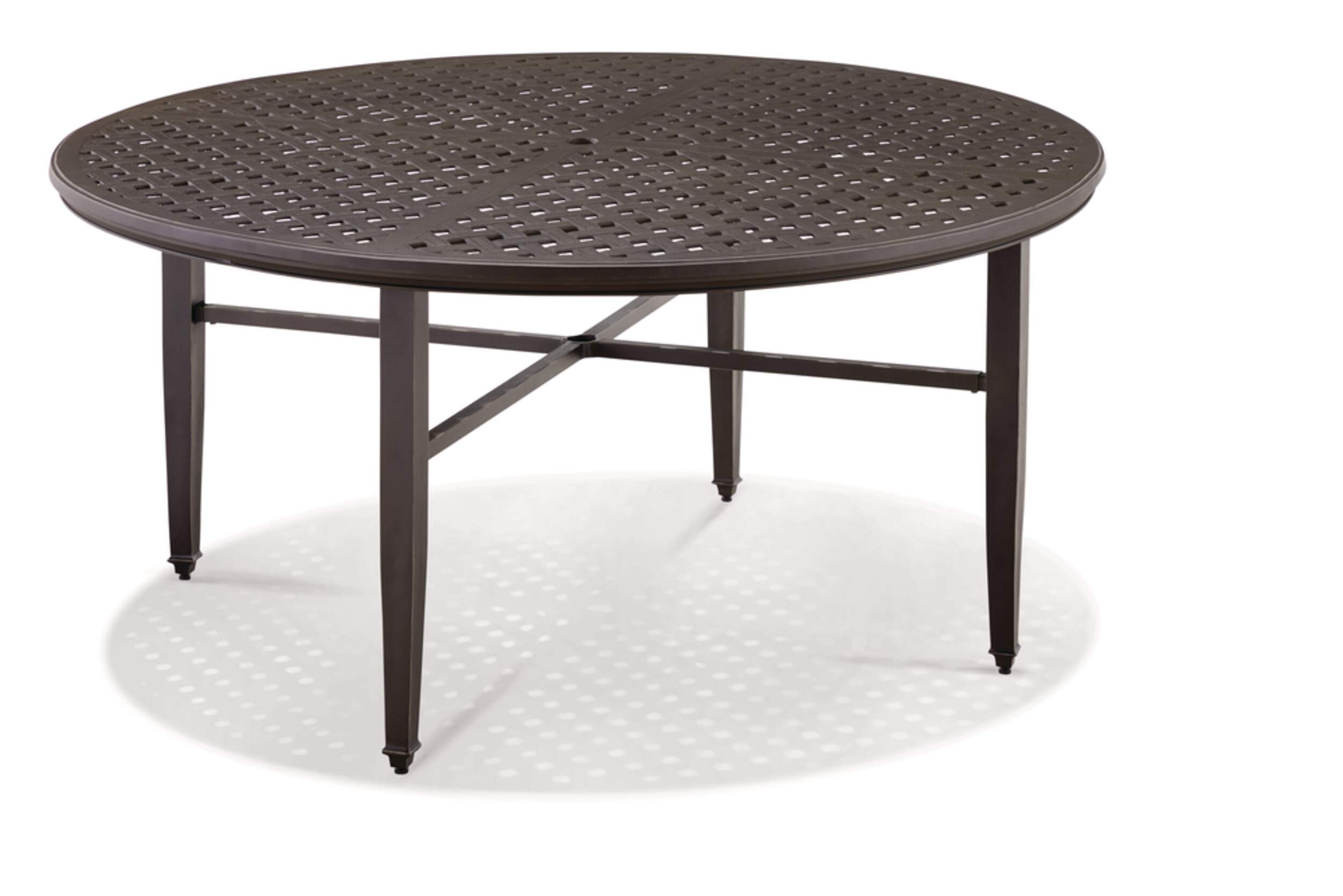 CANVAS Coventry Aluminium Round Outdoor/Patio Dining Table w/Umbrella