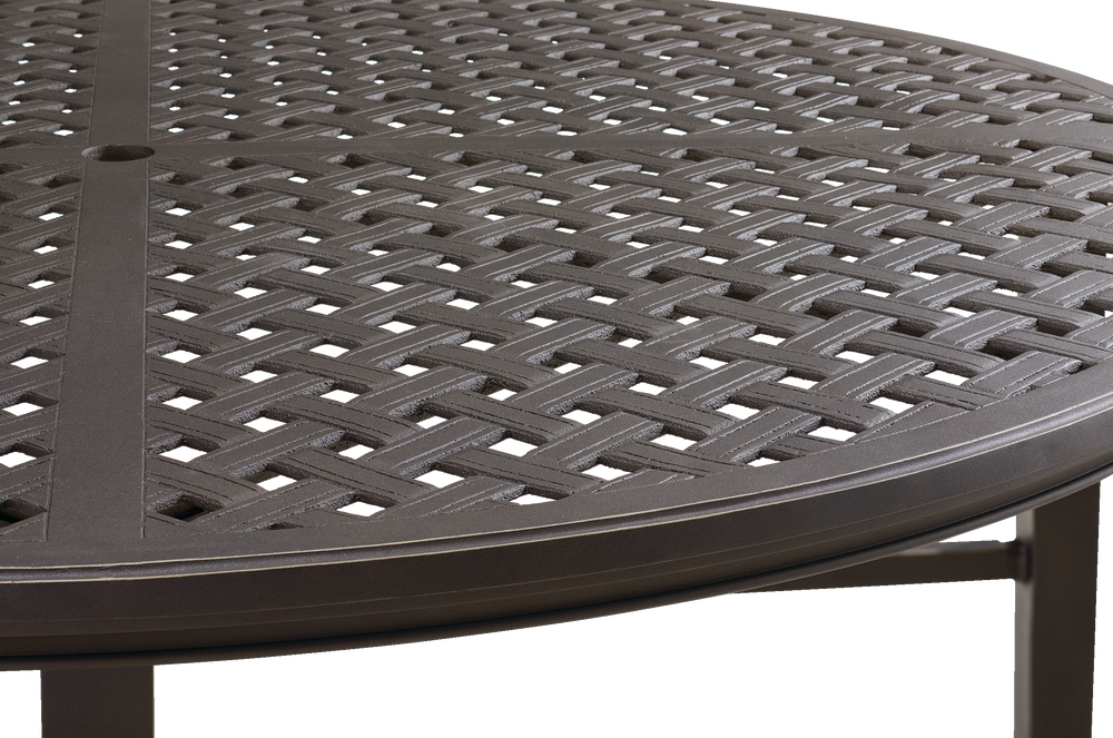 CANVAS Coventry Aluminium Round Outdoor/Patio Dining Table w/Umbrella