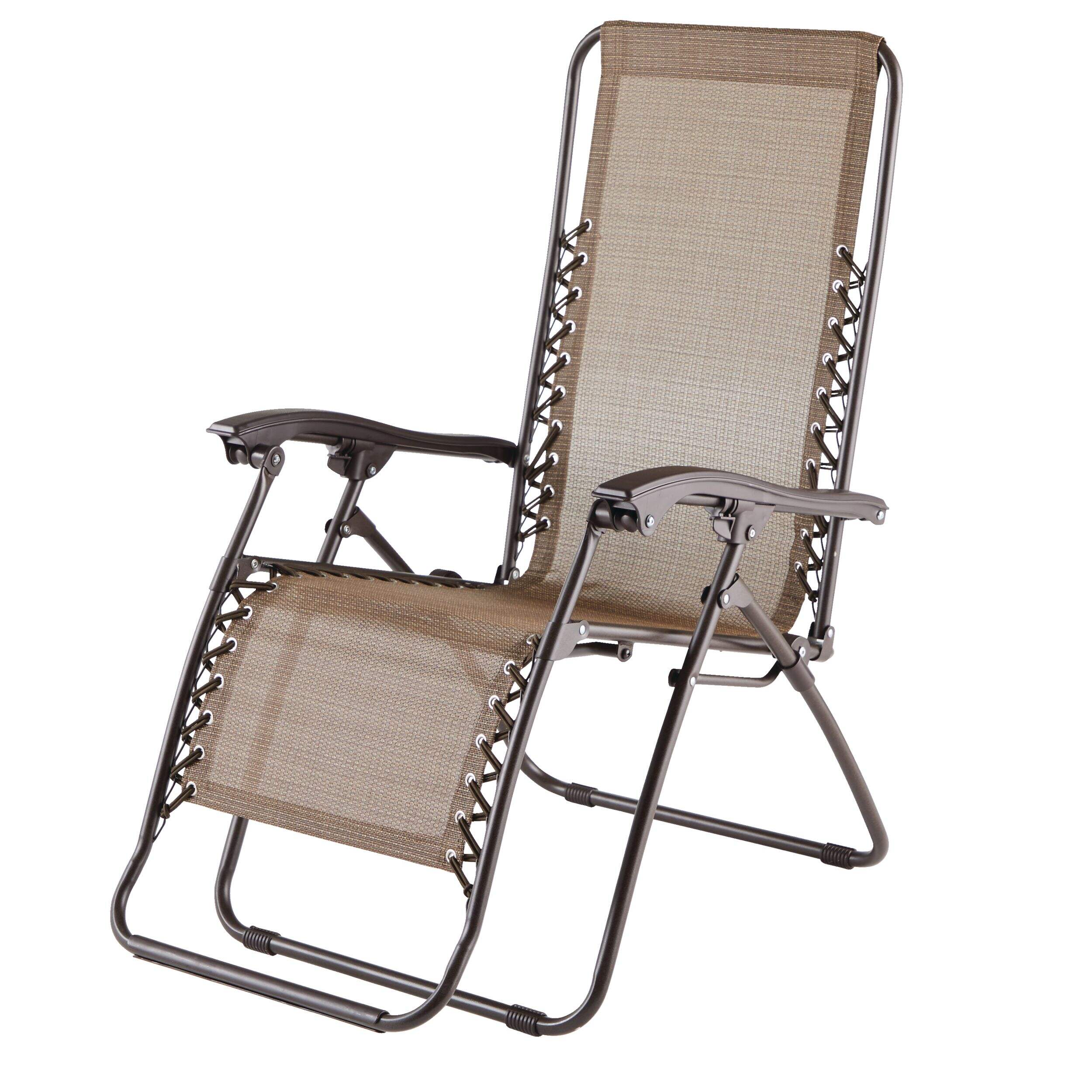 For Living Sling Zero Gravity Chair/Recliner, Brown | Canadian Tire