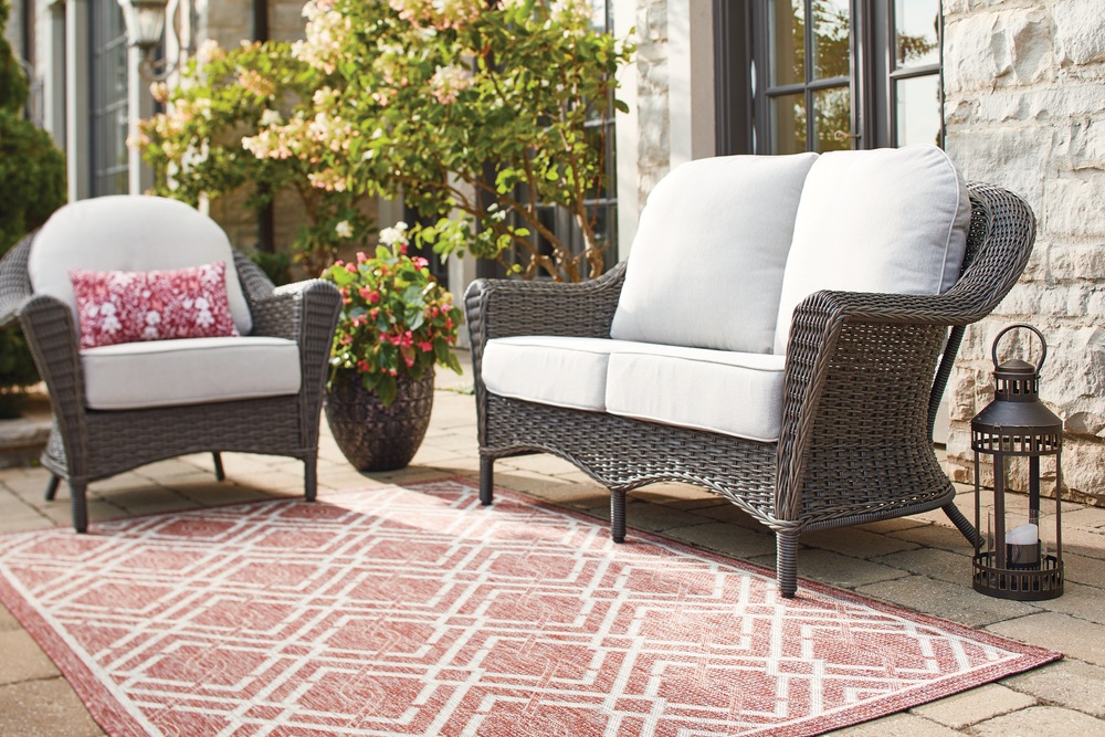 CANVAS Summerhill AllWeather Wicker Outdoor/Patio Loveseat, UV