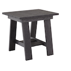 Capterra Square Outdoor/Patio Side Table, Grey, 17x21x20-in