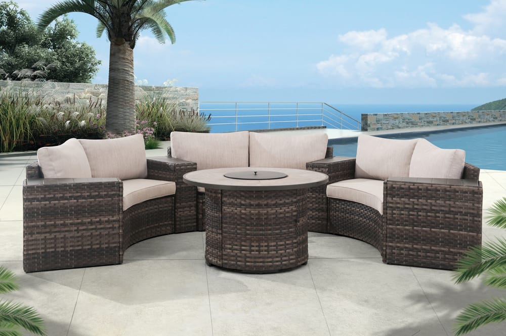 fire pit sectional set