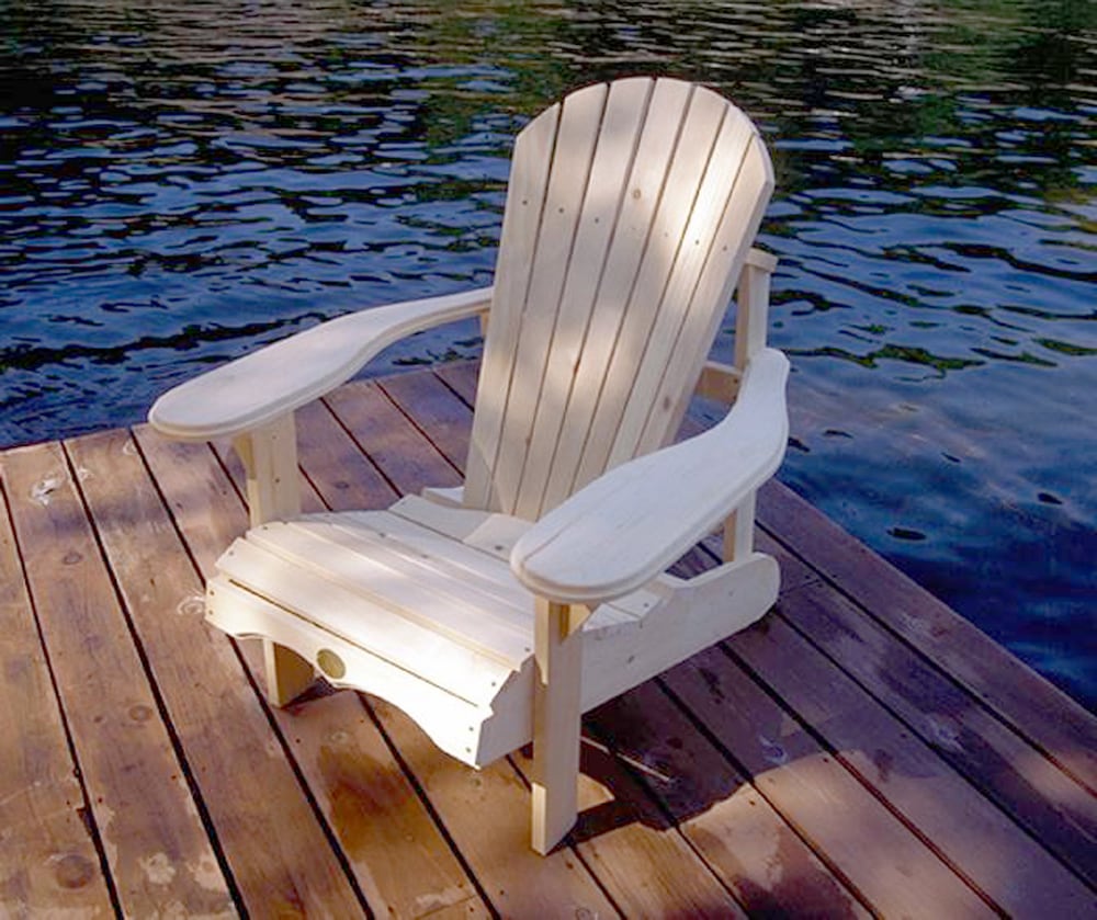 Bear Chair Indoor/Outdoor Muskoka Chair, White Canadian Tire