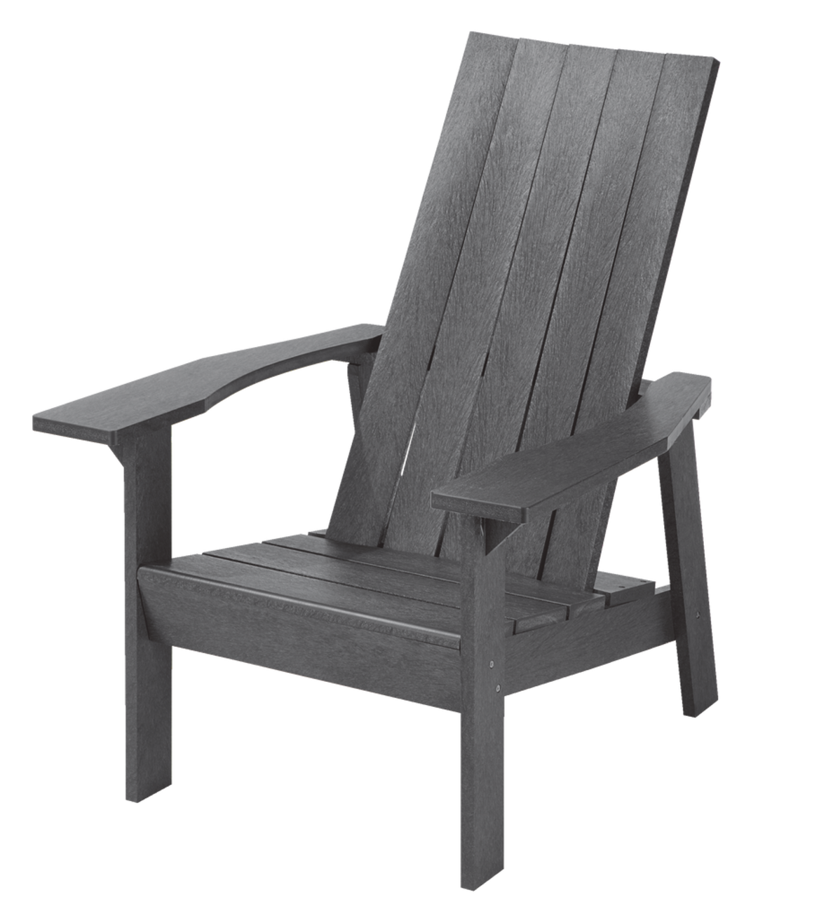 CANVAS Arrowhead Recycled Plastic Outdoor Patio Muskoka Chair Dark Grey