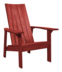 CANVAS Arrowhead Recycled Plastic Outdoor Patio Muskoka Chair, Red ...