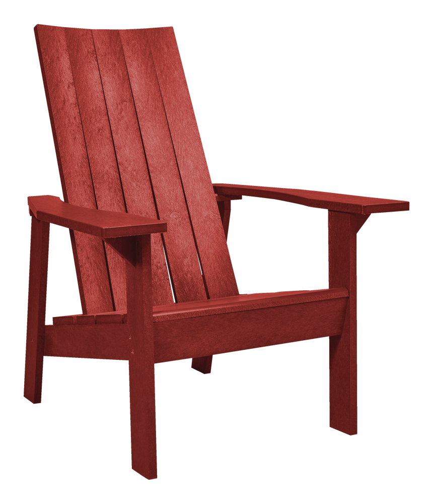 CANVAS Arrowhead Recycled Plastic Outdoor Patio Muskoka Chair, Red