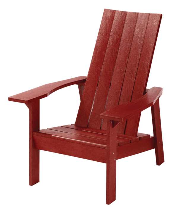 CANVAS Arrowhead Recycled Plastic Outdoor Patio Muskoka Chair, Red