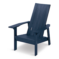 CANVAS Arrowhead Recycled Plastic Outdoor Patio Muskoka Chair, 32 x 34 x 40-in, Navy Front_Three_Fourths_Angled_Left