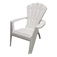 Adirondack Chair, White Front_Angled_Left