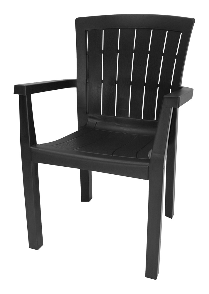 Commercial Grade Stackable Arm Chair, Black Canadian Tire