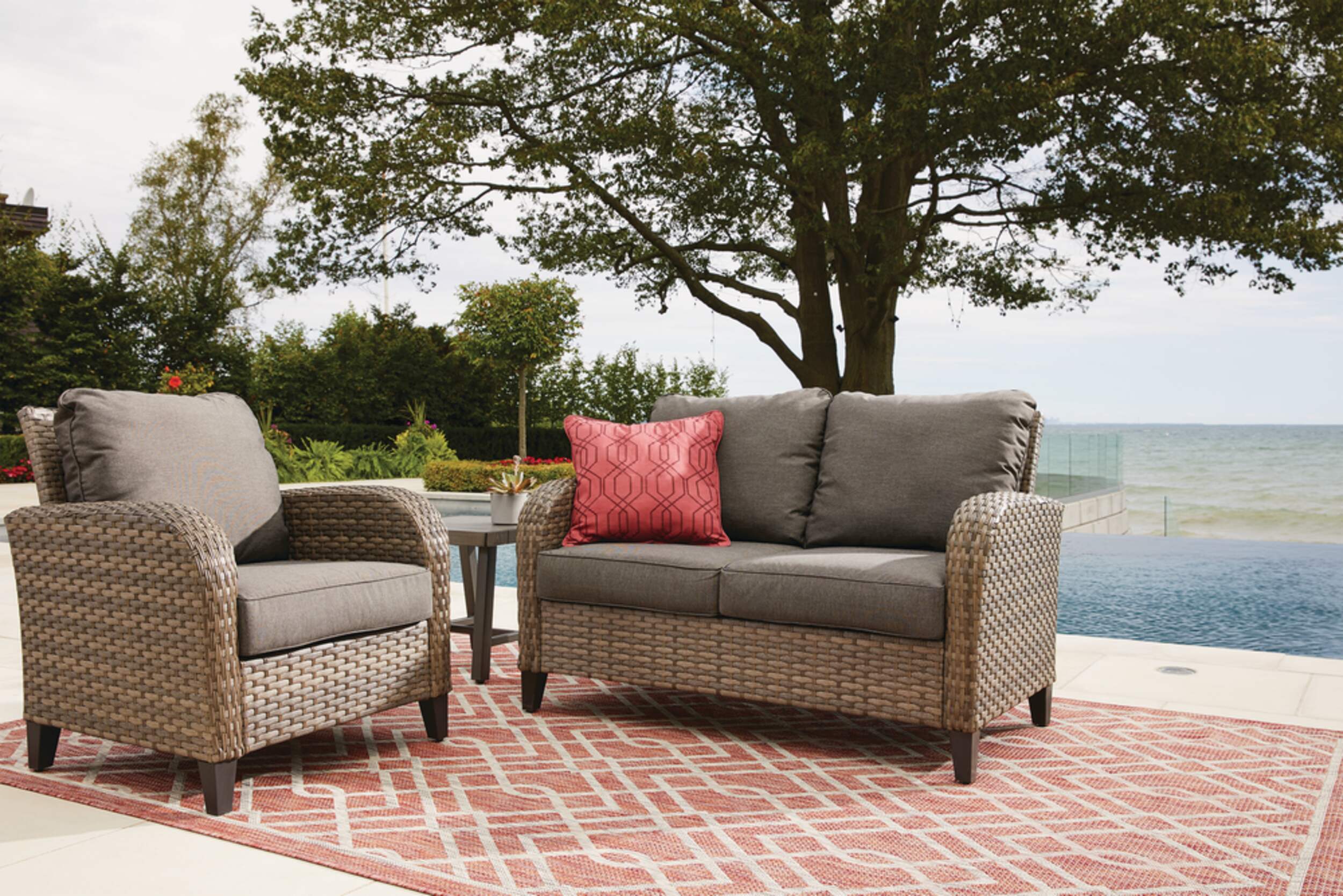CANVAS Breton AllWeather Wicker Outdoor Patio Loveseat Canadian Tire