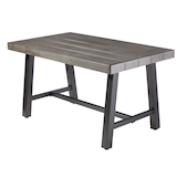 CANVAS Breton - Table basse de jardin rectangulaire en acier, 35 1/2 x 4 x 22 po Front_Angled_Left