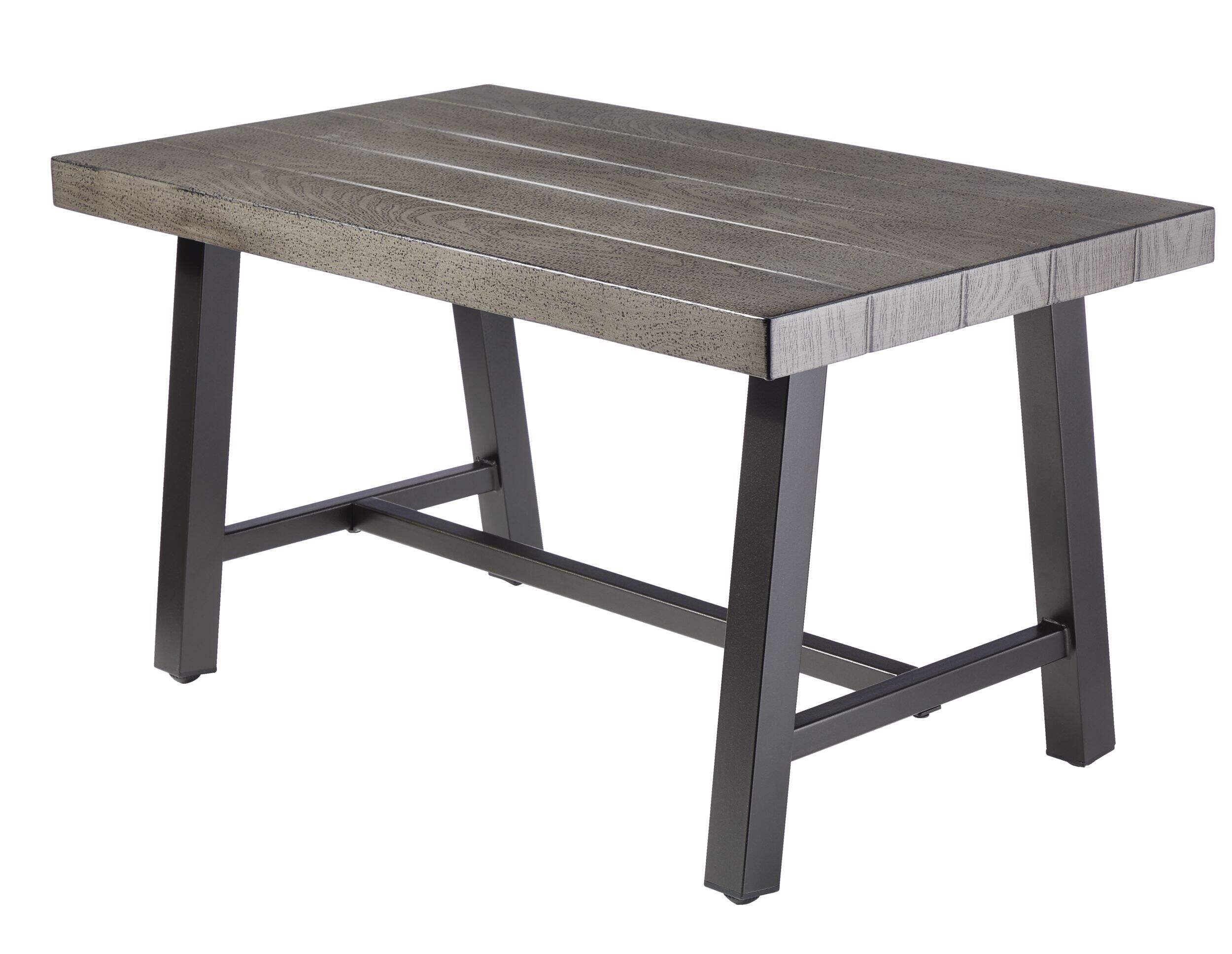 CANVAS Breton Rectangle Steel Outdoor Patio Coffee Table Front_Angled_Left
