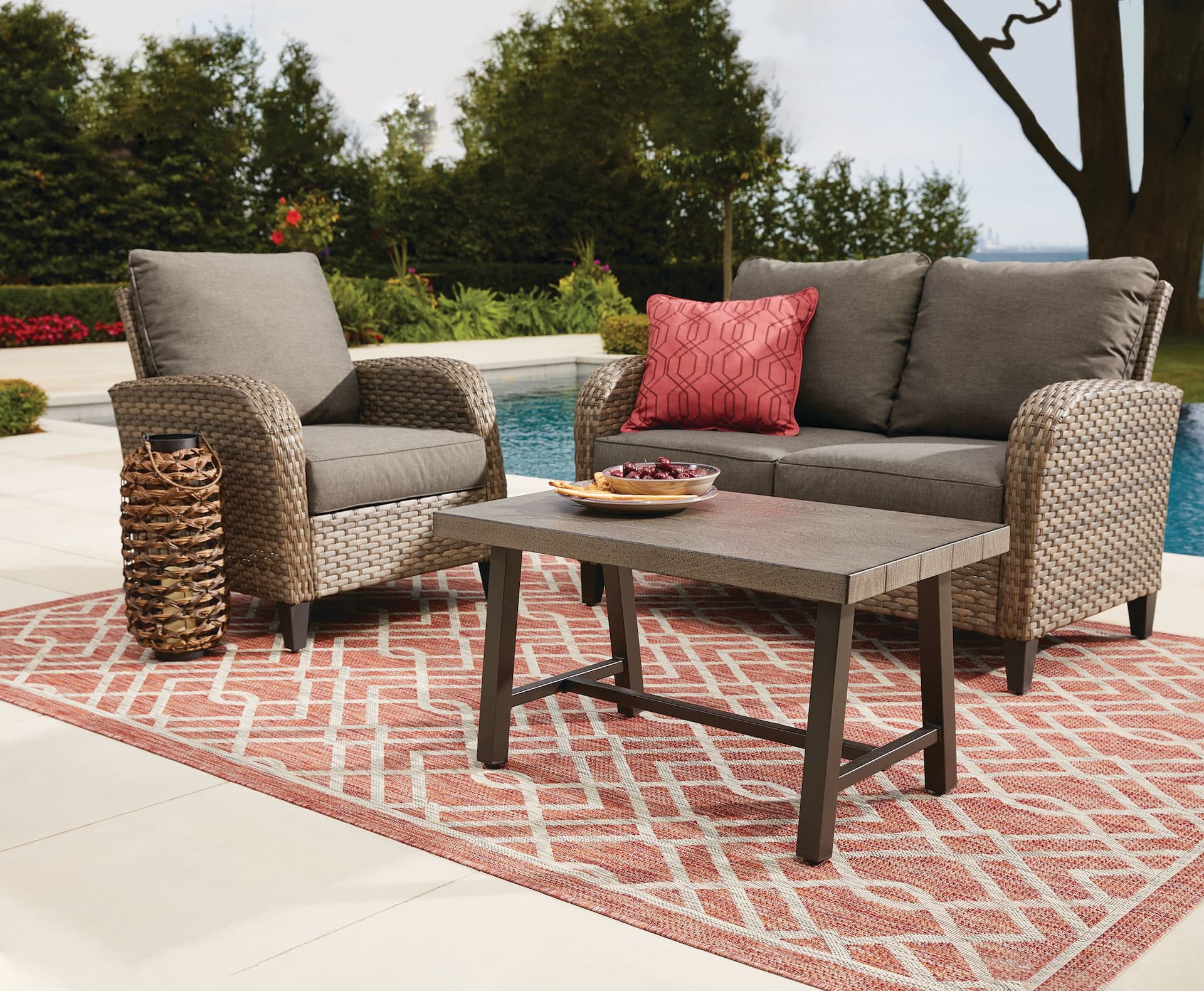 CANVAS Breton Rectangle Steel Outdoor Patio Coffee Table Canadian Tire