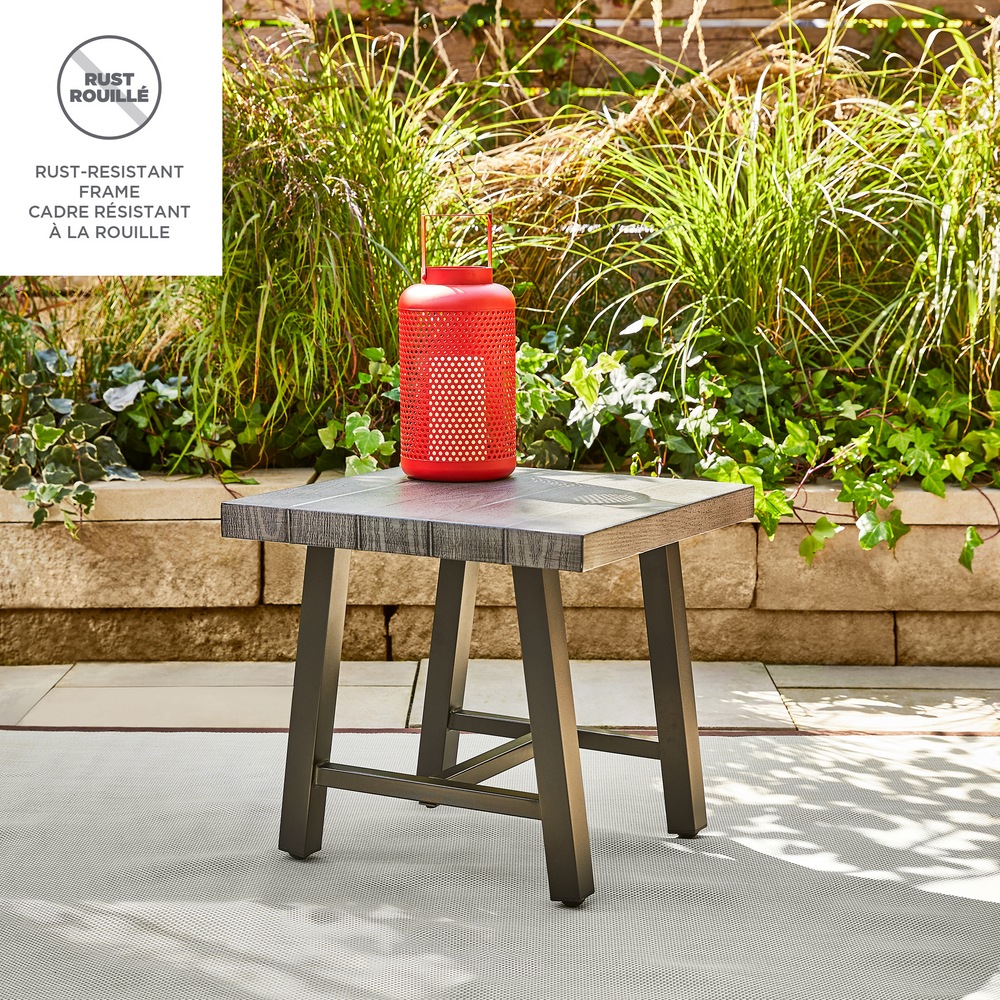 CANVAS Breton Square Steel Outdoor Patio Side Table Canadian Tire