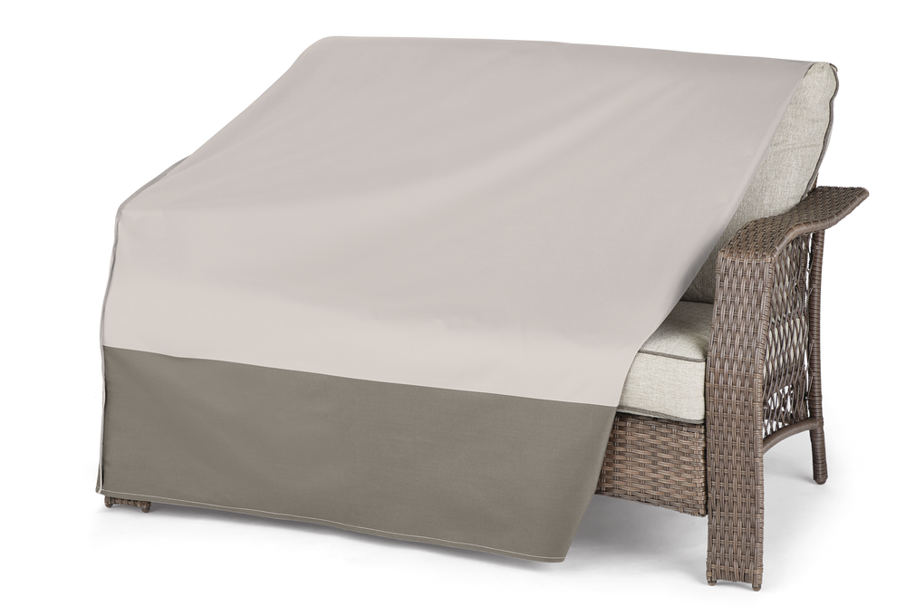 TRIPEL 400 Series Outdoor/Patio Loveseat Cover, Water Resistant, Grey