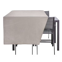 TRIPEL 200 Series Universal Outdoor/Patio Bistro Cover, Water Resistant, Grey, 53x65x30-in Front_Elevated